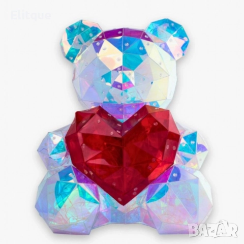 Светещо коледно мече с ефектен дизайн – празнична магия в кутия, снимка 4 - Подаръци за жени - 52832175