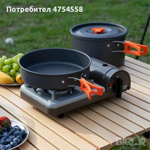 Къмпинг комплект за готвене XXL от 15 части – Пълен сет от анодиран алуминий, снимка 6 - Други стоки за дома - 54189372