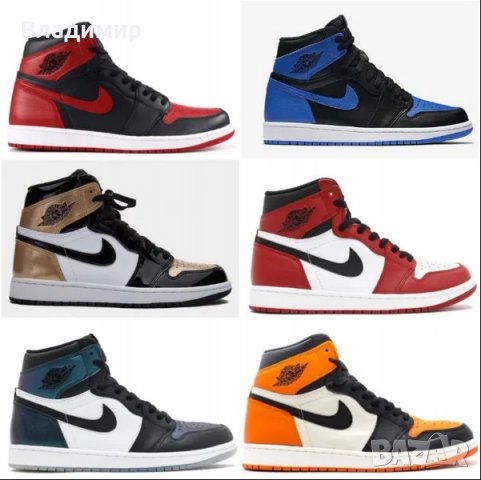 Nike Air Jordan 1 I OG All COLOURS Мъжки/Дамски Кецове 36-47EUR, снимка 3 - Кецове - 29803370