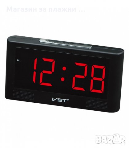 НАСТОЛЕН LED ЧАСОВНИК С ГОЛЕМИ ЦИФРИ - код 732, снимка 2 - Друга електроника - 34304800