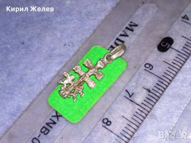 УНИКАЛНО РЯДКА МАЙСТОРСКА АРТ ИЗРАБОТКА ДВУСТРАННО СРЕБЪРНО РАЗПЯТИЕ СРЕБРО 925 КРЪСТ 19275, снимка 7 - Антикварни и старинни предмети - 40524072