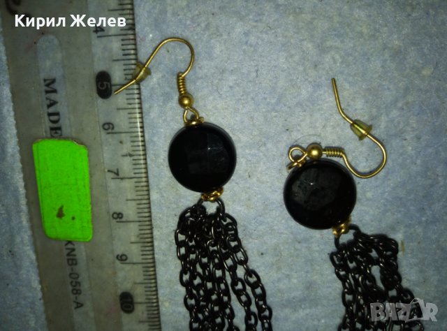 СТИЛНИ ВИНТИДЖ АРТ ВЕЧЕРНИ ОБЕЦИ ХЕНД МЕЙД УКРАШЕНИЕ 13710, снимка 6 - Обеци - 42088943