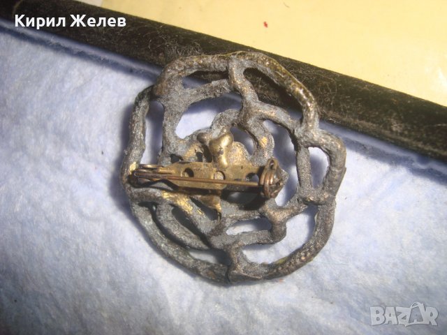 СТАРА АЖУРНА ФЛОРАЛНА ВИНТИДЖ КРИСТАЛНА МЕТАЛНА БРОШКА 14371, снимка 5 - Други - 37793427