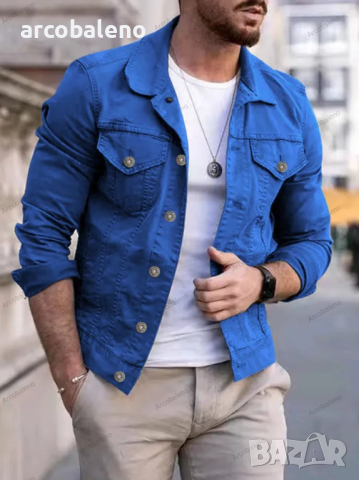 Мъжка ежедневна риза (яке) с много джобове, 6цвята , снимка 12 - Ризи - 44751899