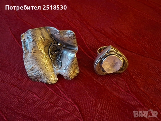 Сребърни масивни авторски пръстени, снимка 2 - Пръстени - 52635124