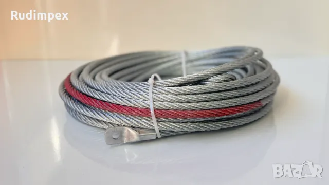 Стоманено въже за лебедка 9.5mm / 26 m