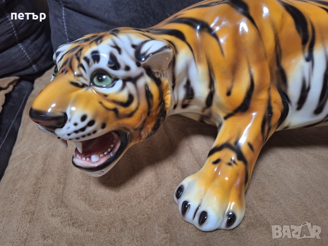 Порцеланов Тигър, снимка 3 - Статуетки - 51897536