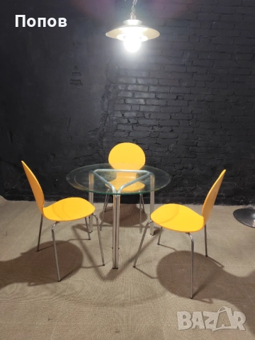 Тройка трапезни столове, снимка 2 - Столове - 53343747