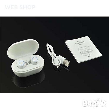 Слушалки със зареждащ кейс и управление с едно докосване, снимка 1