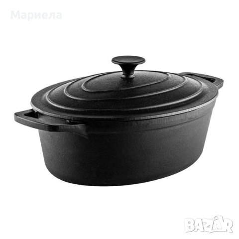 Чугунен гювеч с капак 5,1 литра. / Muhler Tika MR-4133CI 41x25x11cm.