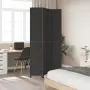 vidaXL Разделител за стая, 3 панела, черен, дърво пауловния масив, снимка 3