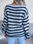 Дамски свободен пуловер с права яка и отворени рамена, 3цвята - 023, снимка 3