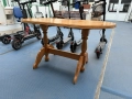 0312  ЧАМ дървена трапезна маса  68/138 см -цена 152лв или 77,72 евро d+ -НЕ СЕ разтяга  78см висока, снимка 3
