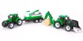 Комплект от 2бр трактор с ремарке и бали, снимка 5