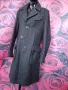 Тъмно Сиво дамско палто манто Чиста вълна ХЛ , снимка 9