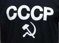 Нова черна мъжка тениска с трансферен печат СССР, Русия, снимка 9