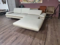 ПРОМОЦИЯ!!!Кремав кожен ъглов диван с ел. лежанка Dieter Knoll Arzona, снимка 3