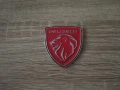 металнa емблема Peugeot червено със сребристо, снимка 4