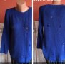💙👖Пуловер с накъсан ефект в кралско син цвят,м/л👉18 лв.❄️, снимка 1 - Блузи с дълъг ръкав и пуловери - 31384560