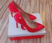 Продавам - Дамски лачени елегантни, червени обувки - 35 номер, снимка 3