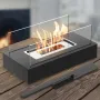 Преносима настолна Биокамина с биоетанол от стомана, 35 x 18 x 14 см, био Камина, снимка 1