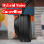 Безжични Bluetooth слушалки GarageRock Hybrid Active Noise Canceling Headphones - черни, снимка 2
