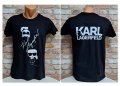 Нова мъжка тениска с дигитален печат Karl Lagerfeld С ГРЪБ