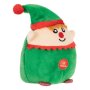 Коледен плюшен елф със звук, 12см, снимка 2