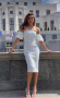 Нова бяла елегантна рокля Mohito парти коктейлелна буфан ръкав , снимка 5