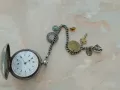 Турски джобен сребърен часовник с кюстек, снимка 8