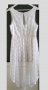 Дамска асимитрична рокля бяла дантела размер Л , снимка 6