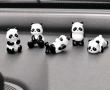 5 бр малки панди пандички Панда пластмасови фигурки фигурка украса декорация , снимка 2