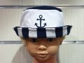 Нова детска моряшка шапка идиотка с Котва, от 1 годинка до 18 години, снимка 1 - Шапки, шалове и ръкавици - 29974335