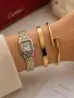 Cartier Дамски Подаръчен Комплект За Жени-Ръчен Часовник Твърда гривна И Гривна Тип Пирон Код SBF11, снимка 11