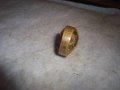 СТАРИНЕН МЕСИНГОВ РЕТРО АРТ СКЪПОЦЕНЕН АЖУРЕН МАЙСТОРСКИ ПРЪСТЕН с ЮВЕЛИРНО ФАСЕТИРАН ПЕРИДОТ 27194, снимка 10