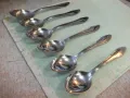 Лот от 6 бр. лъжици от завод "П.Денев-Габрово", снимка 3