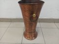 Медна ваза, кана, поставка, снимка 5