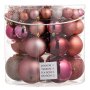 54 броя Комплект Розови коледни топки + гирлянд в 4 размера, снимка 1 - Други стоки за дома - 42672725
