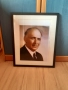 Портрет на Тодор Живков в рамка 42/53 см, снимка 1