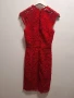 Червена стилна рокля, снимка 2