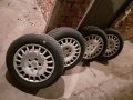Зимни гуми Maloya Davos 185/65 R15 с джанти от Saab, снимка 1 - Гуми и джанти - 39509479