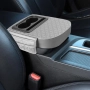 Подлакътник за автомобил – универсален сив, с поставки за чаши, джобове и място за телефон, снимка 4
