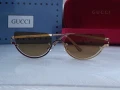 GUCCI дамски слънчеви очила 2 цвята черни кафяви , снимка 13