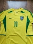  Brazil 2002-04 Nike Home Shirt Ronaldinho 11 - мъжка колекционерска тениска ОТЛИЧНО СЪСТОЯНИЕ ХЛ, снимка 4