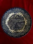 Колекционерска порцеланова чиния Royal Tudor Ware синя. Barker Bros. Ltd Англия., снимка 1