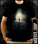 Черна тениска с щампа FALLEN ANGEL, снимка 1 - Тениски - 42670741