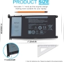 Батерия за лаптоп Dell Inspiron 15, 5565, 5567, 5568, 5570, 5578, 7560, 7570, 7569, 7579, 13, 7368.., снимка 1