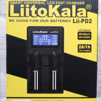Liitokala lii-PD2 Интелигентно зарядно за 2 Батерии, снимка 1 - Друга електроника - 44699182
