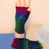 Плетени ръкавици без пръсти чисто нови, снимка 1 - Ръкавици - 42622967