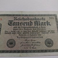 Райх банкнота - Германия - 1000 марки / 1922 година - 17942, снимка 2 - Нумизматика и бонистика - 31024649